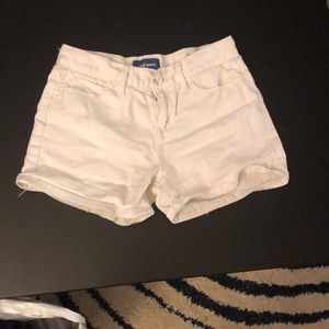 White old navy shorts